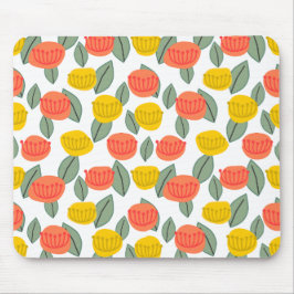 サンゴと金ゴールドの花 マウスパッド