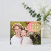 サンゴと金ゴールドサークル日付ポストカードの保存 案内ポストカード (スタンド正面)