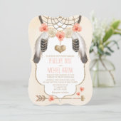 サンゴと金ゴールドドリームキャッ結婚チャー 招待状 (スタンド正面)