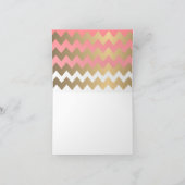 サンゴと金ゴールドハート – ありがとう サンキューカード (内部)