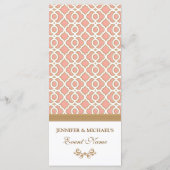 サンゴと金ゴールドモロッコメニュー メニュー (裏面)