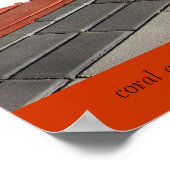 サンゴと鉄の掛け布団ポスター ポスター (角)