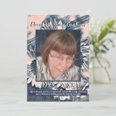 サンゴと青ひまわりアート |写真 |葬儀 プログラム (スタンド正面)