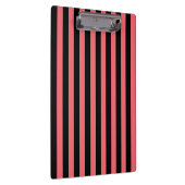 サンゴと黒のキャンディストライプー クリップボード (右)