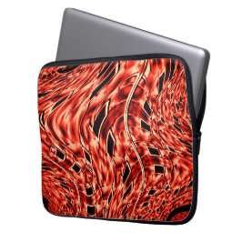 サンゴに映る曲がった四角 ラップトップスリーブ