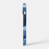 サンゴのあるチャイニーズウォータードラゴンアートのファンタジーデザイン iPhone 15ケース (左側面)