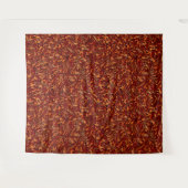 サンゴのように見え、壁のオレンジ色のテクスチャ タペストリー (正面(横))