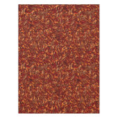 サンゴのように見え、壁のオレンジ色のテクスチャ テーブルクロス (正面)