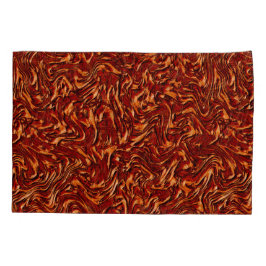 サンゴのように見え、壁のオレンジ色のテクスチャ 枕カバー