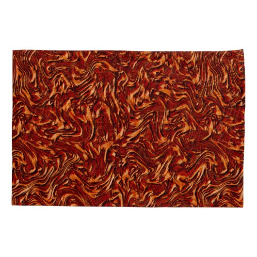 サンゴのように見え、壁のオレンジ色のテクスチャ 枕カバー (裏面-左)