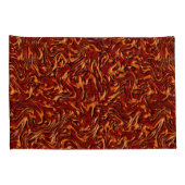 サンゴのように見え、壁のオレンジ色のテクスチャ 枕カバー (裏面-右)