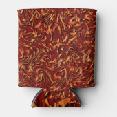 サンゴのように見え、壁のオレンジ色のテクスチャ 缶クーラー (正面)