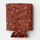 サンゴのように見え、壁のオレンジ色のテクスチャ 缶クーラー (裏面)