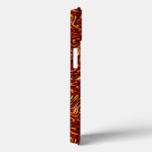 サンゴのように見え、壁のオレンジ色のテクスチャ Case-Mate iPhoneケース (裏面 / 右)