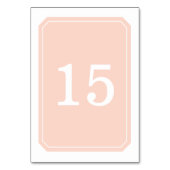 サンゴのエレガント簡易表カード テーブルナンバー (裏面)