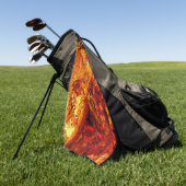 サンゴのカーニバルマスクに変色 ゴルフタオル (グリーン)