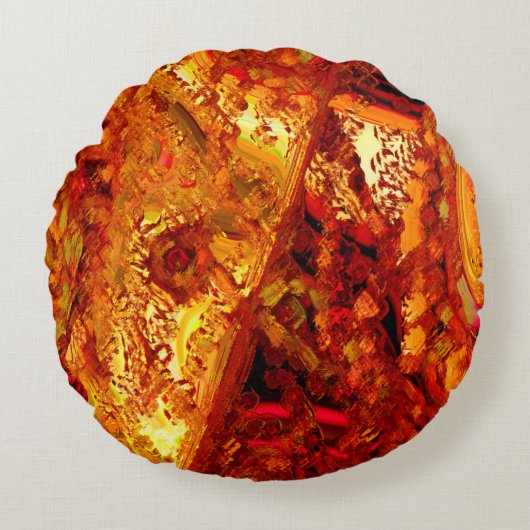 サンゴのカーニバルマスクに変色 ラウンドクッション (正面)