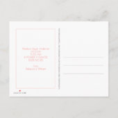 サンゴのグラデーション3写真コラージュ神と家族 案内ポストカード (裏面)