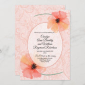 サンゴのケシ結婚ス 招待状 (正面/裏面)