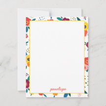 サンゴのケシ花柄パーソナライズされた