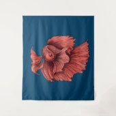 サンゴのシャム戦闘魚 タペストリー (正面)