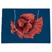 サンゴのシャム戦闘魚 ラージペーパーバッグ (正面)