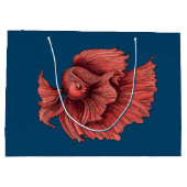 サンゴのシャム戦闘魚 ラージペーパーバッグ (裏面)