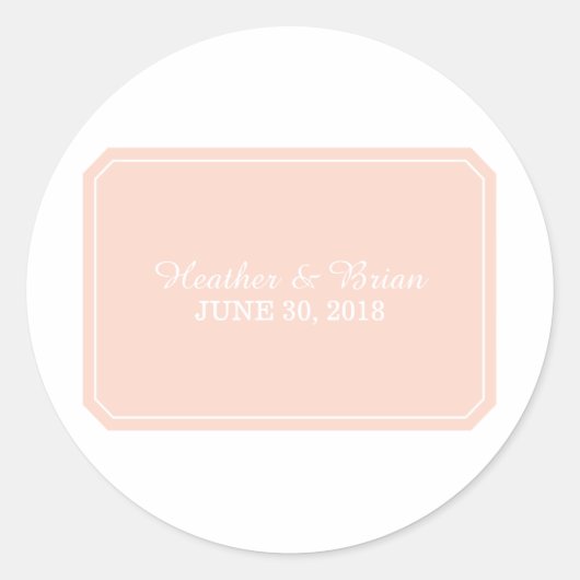 サンゴのシンプルでエレガントな結婚指輪 ラウンドシール (正面)