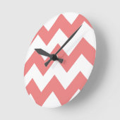 サンゴのジグザグパターンを作成 ラウンド壁時計 (傾斜)