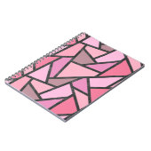 サンゴのステンドグラス模様の色合い ノートブック (左側)