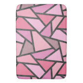 サンゴのステンドグラス模様の色合い バスマット (正面縦)