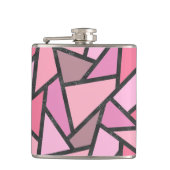 サンゴのステンドグラス模様の色合い フラスク (正面)