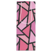 サンゴのステンドグラス模様の色合い ワインギフトバッグ (正面)