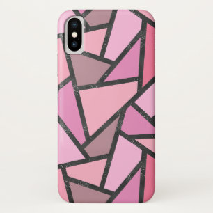 サンゴのステンドグラス模様の色合い iPhone X ケース
