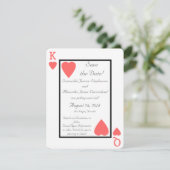 サンゴのトランプ キング/クイーン セーブ・ザ・デート (スタンド正面)