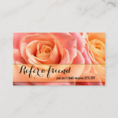 サンゴのバラ紹介は友人の名刺を伝える 紹介カード (正面)
