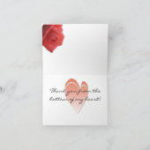 サンゴのバラ 感謝のメッセージカード サンキューカード (内部)