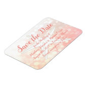 サンゴのヒトデのビーチー日付の磁結婚石を保存 マグネット (左側)