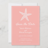 サンゴのヒトデ Save the Date 招待状 (正面)