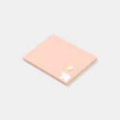 サンゴのピンクに風船を乗せた白象 ポストイット (アングル)