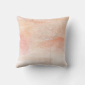 サンゴのモダン水結婚色 クッション (裏面)