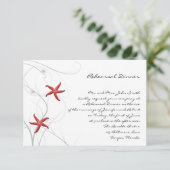 サンゴのリハーサルを結婚行う紅ヒトデ 招待状 (スタンド正面)