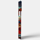 サンゴの上に灰と炭のデジタルフラワー Case-Mate iPhoneケース (裏面 / 右)