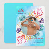 サンゴの写真 招待状 (正面/裏面)