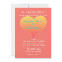 サンゴの夕焼けのハート