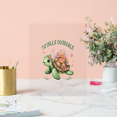 サンゴの完全に愛らしい亀 アクリルサイン (ウェディング)