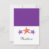 サンゴの席札カード 招待状 (正面)