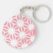 サンゴの幾何学的パターン キーホルダー (裏面)