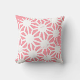 サンゴの幾何学的パターン クッション