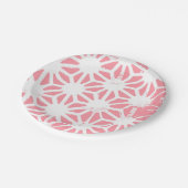 サンゴの幾何学的パターン ペーパープレート (アングル)